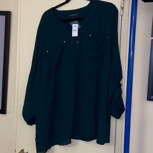Lane Bryant Soft Camp Blouse 26/28